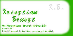 krisztian bruszt business card