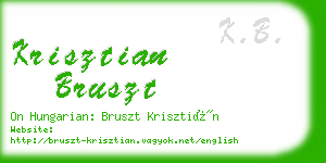 krisztian bruszt business card